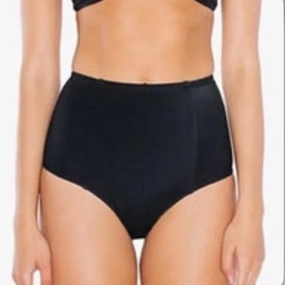 American Apparel SWIM Black High-Waisted Bikini Bottom - Picture 1 of 7